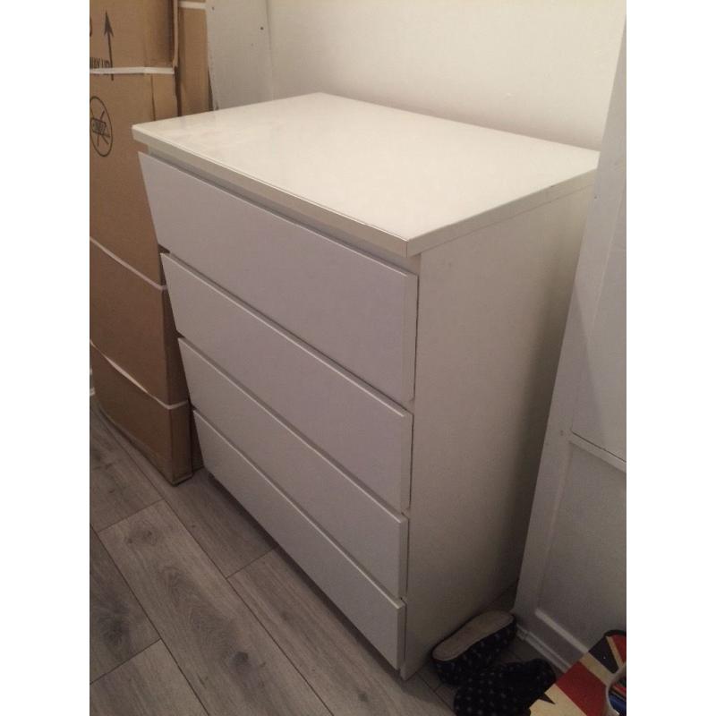 IKEA Malm 4 drawer unit