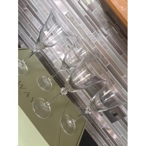 8 Brand NEW boxed Galway crystal wine glasses - dinner party Christmas