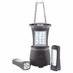 Camping Lantern 1 LED Lantern + 2 inbuilt Torches - Grey, Brand New Boxed.