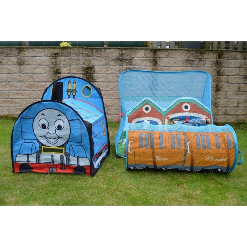 Thomas The Tank Engine play tents and Annie and Clarabel Tunnel.