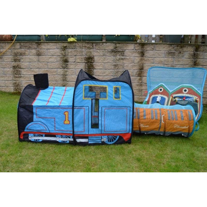 Thomas The Tank Engine play tents and Annie and Clarabel Tunnel.