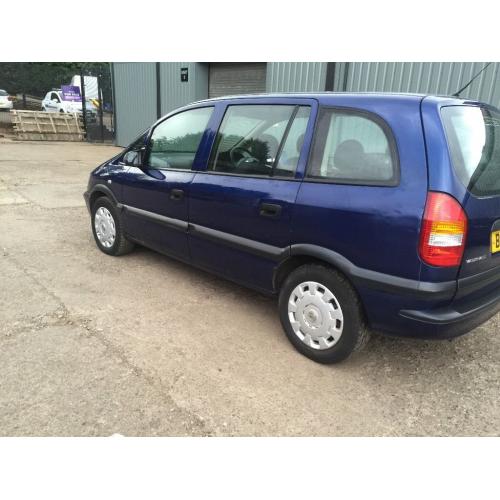 VAUXHALL ZAFIRA 53REG MOT TIL 16/04/2017** 7 SEATER GOOD CONDITION