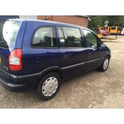 VAUXHALL ZAFIRA 53REG MOT TIL 16/04/2017** 7 SEATER GOOD CONDITION