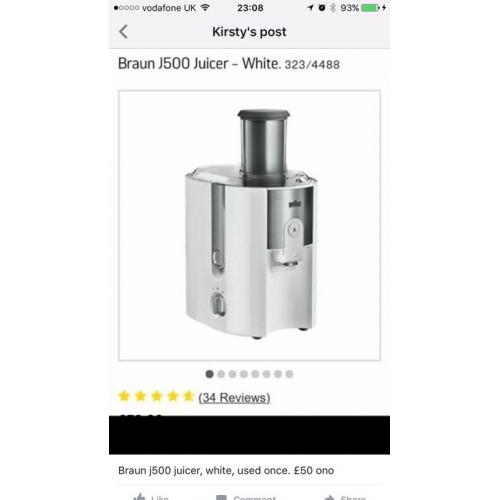 Braun juicer