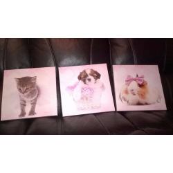 Cute anilmals canvas