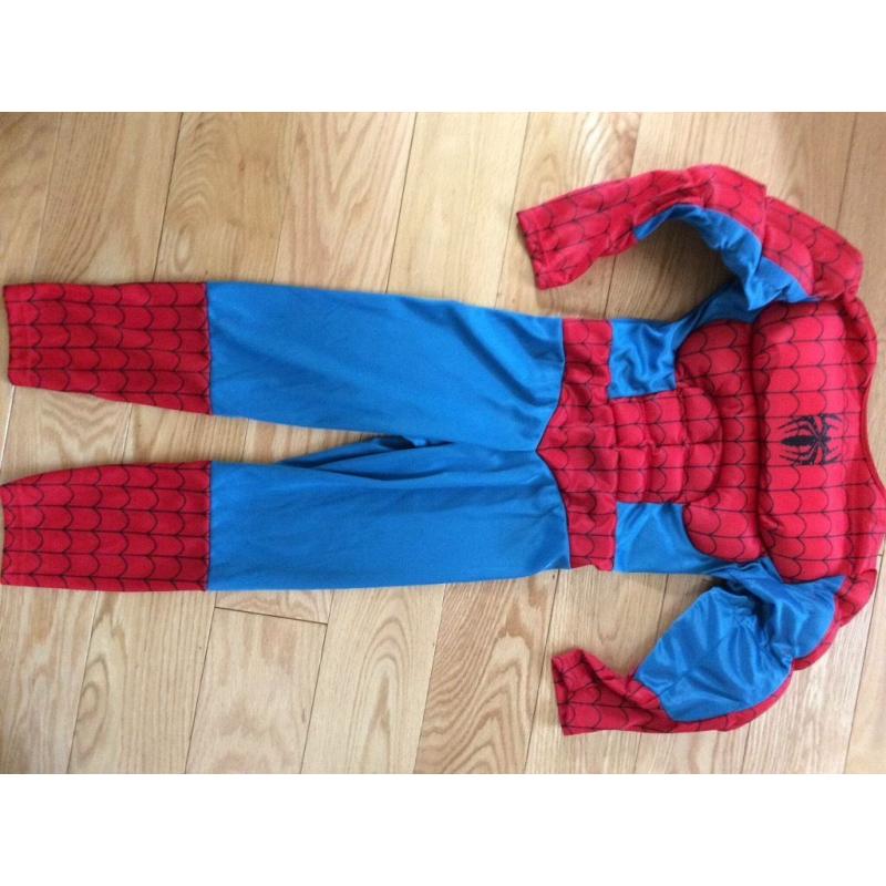 Spiderman dress up costume age 3-5