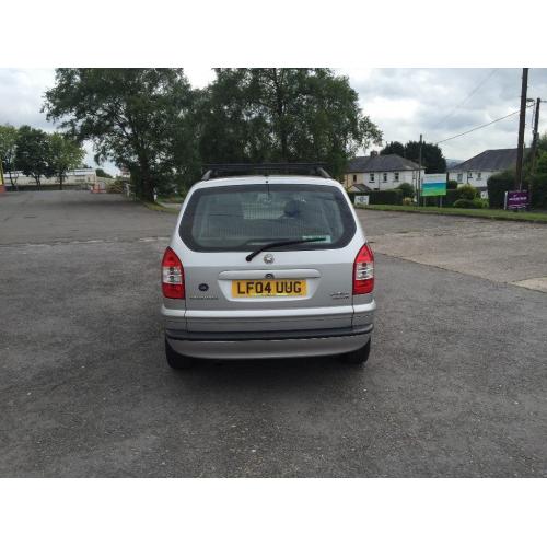VAUXHALL ZAFIRA ELEGANCE DTI TURBO DIESEL 2.0cc 100bhp 5 door mpv 7 seater 04/2004 1 former keeper