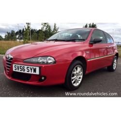 Beautiful 2006 Alfa Romeo 147 1.6 3 door in Rosso Red/ suede int, serv hist inc belt changes LOVELY!