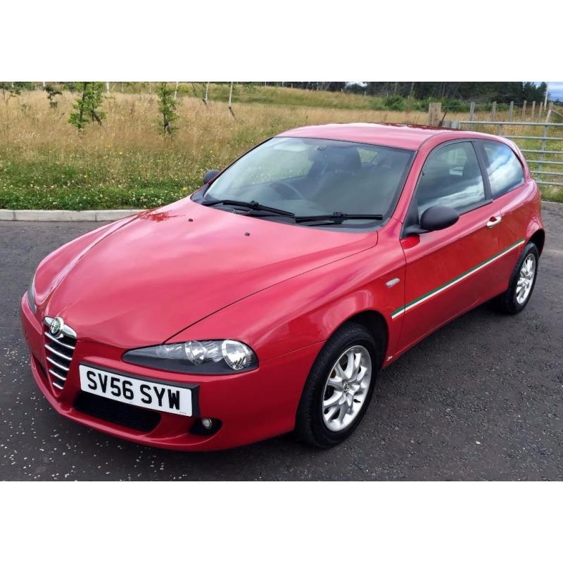 Beautiful 2006 Alfa Romeo 147 1.6 3 door in Rosso Red/ suede int, serv hist inc belt changes LOVELY!