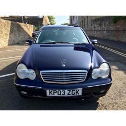 MERCEDES C220 CDI ELEGANCE SE ESTATE AUTO - LEATHER, SAT NAV, ALLOYS, NICE CAR DRIVES VERY WELL