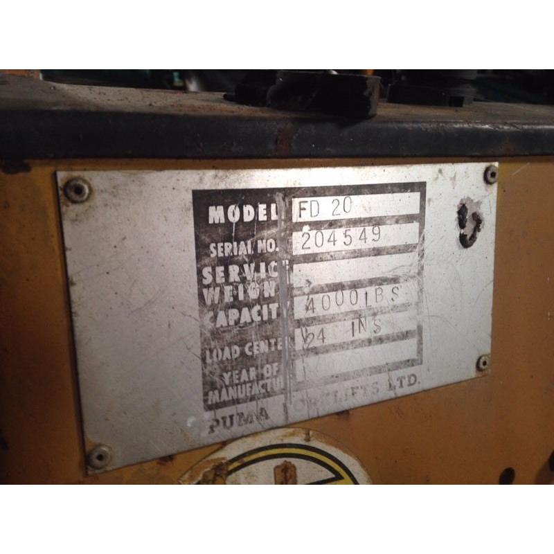 Puma FD20 forklift