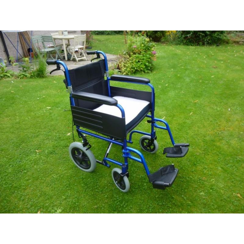 Transporter wheelchair.