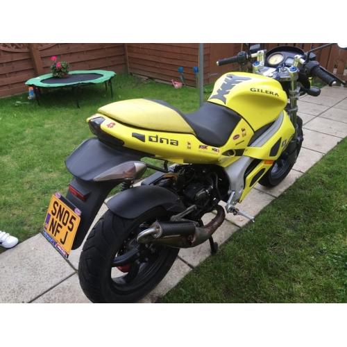 Gilera DNA 50 cc Motorcycle Derestricted MOT June 2017 fast comfortable reliable. prov sold