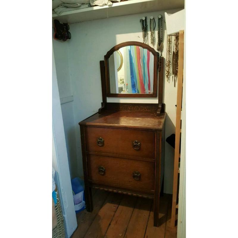 Vintage Wardrobe, Chester of Drawers and Dressing Table