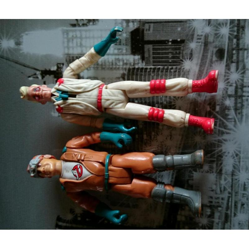 RARE Ghost Busters figures Plus Car & Small Monster