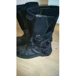 motorcycle boots gore tex size 45