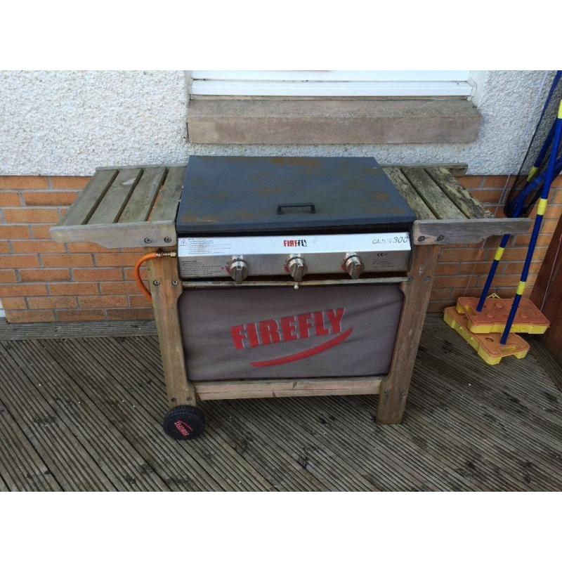 Firefly Gas Double barbecue with hot plate section