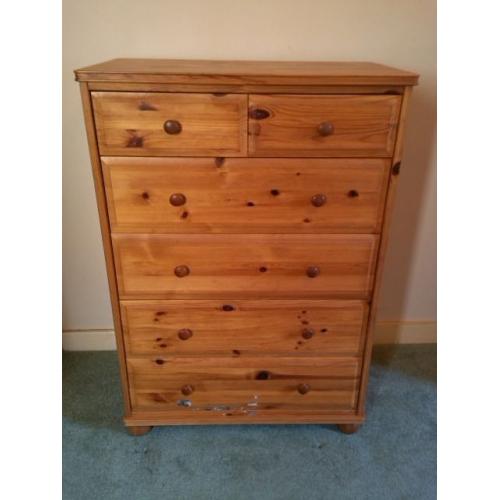 Antique Pine Chest of Drawers
