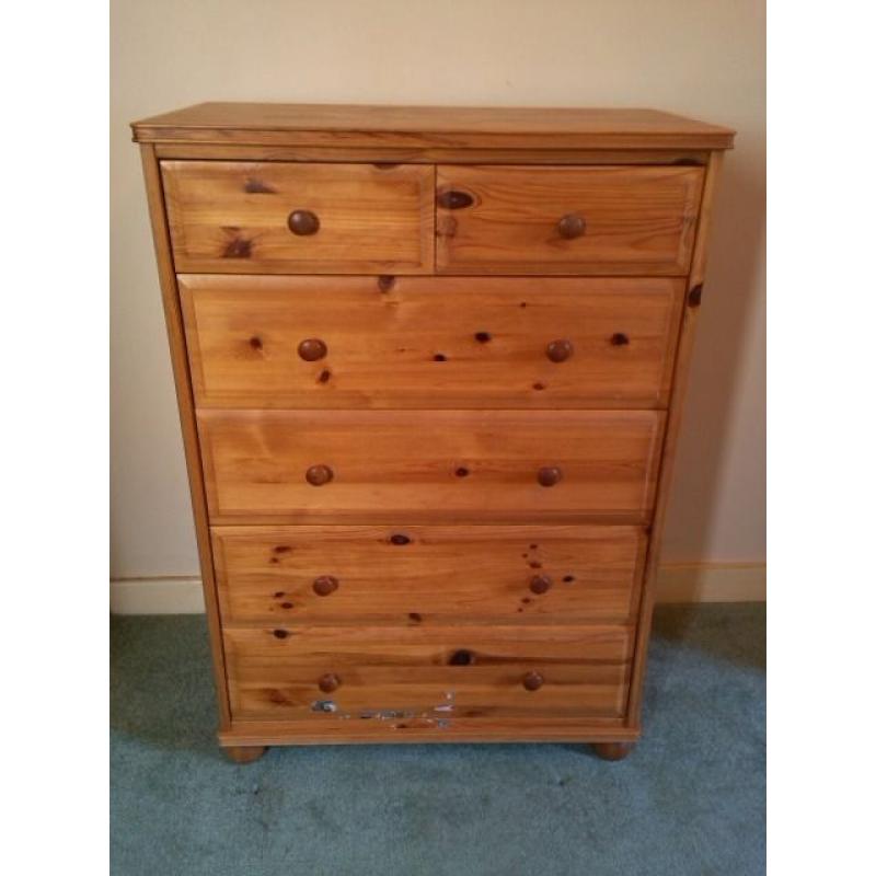 Antique Pine Chest of Drawers