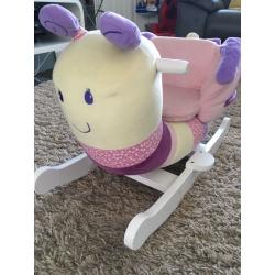 Girls rocking snail