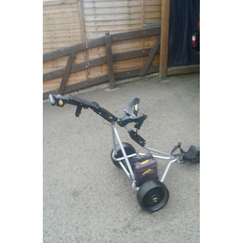 Electric golf trolley