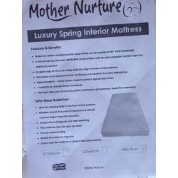 Mother Nature Baby Cot Mattress.