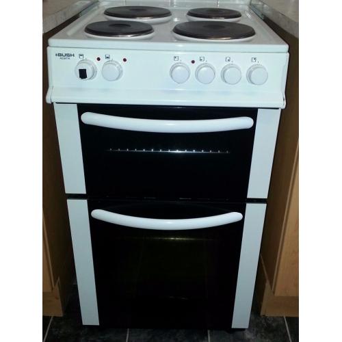 Bush Electric Cooker 50mm Model AE56TW One Year Old