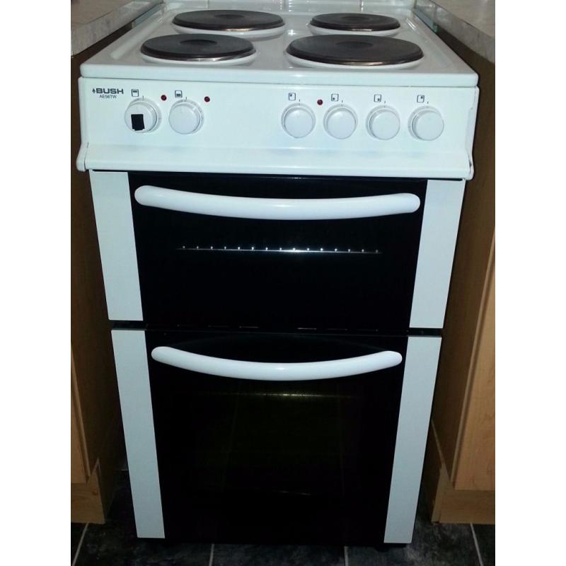Bush Electric Cooker 50mm Model AE56TW One Year Old