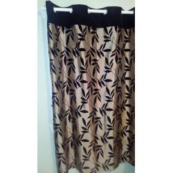 2 pairs of silk and black veletet curtains from dunelm mill 66x72 inches cost 60 pounds each