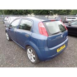 FIAT PUNTO ACTIVE 2007 1242cc 5 DOOR HATCHBACK BLUE 46,000 MILES MOT TILL 29/03/17