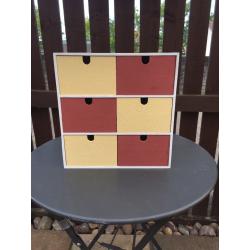Wooden 6 drawer chest