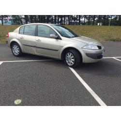 CHEAP 57 PLATE RENAULT MEGANE 1.6 PETROL .. LOW MIL 65K-- LONG MOT -- ONLY ONE PREVIOUS OWNER