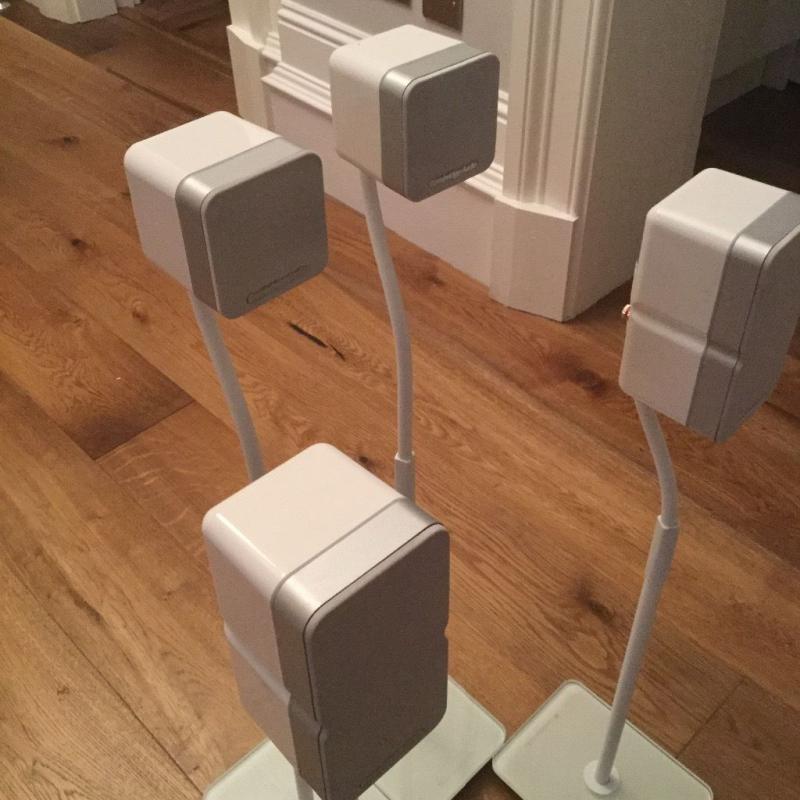 Cambridge Audio Minx Min 11 Surround Sound Speakers including Subwoofer and Stands