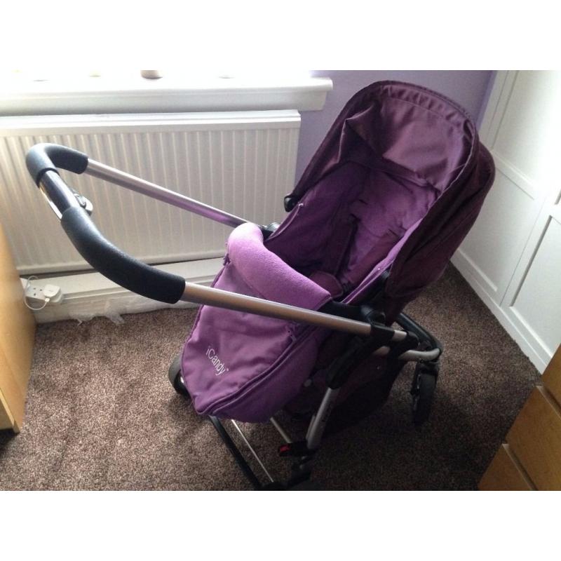 Icandy cherry travel system in purple