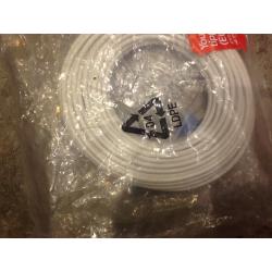 15m plus. Blue tipped Ethernet cable with clips Brand New