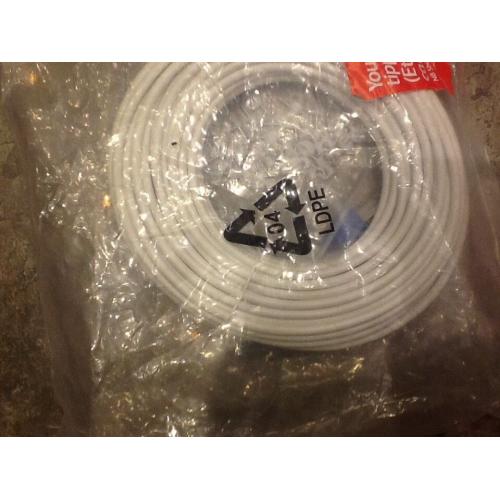 15m plus. Blue tipped Ethernet cable with clips Brand New