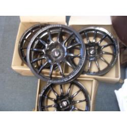Alloys new black wheels 7x16" 4x108 Ford Citreon Pug