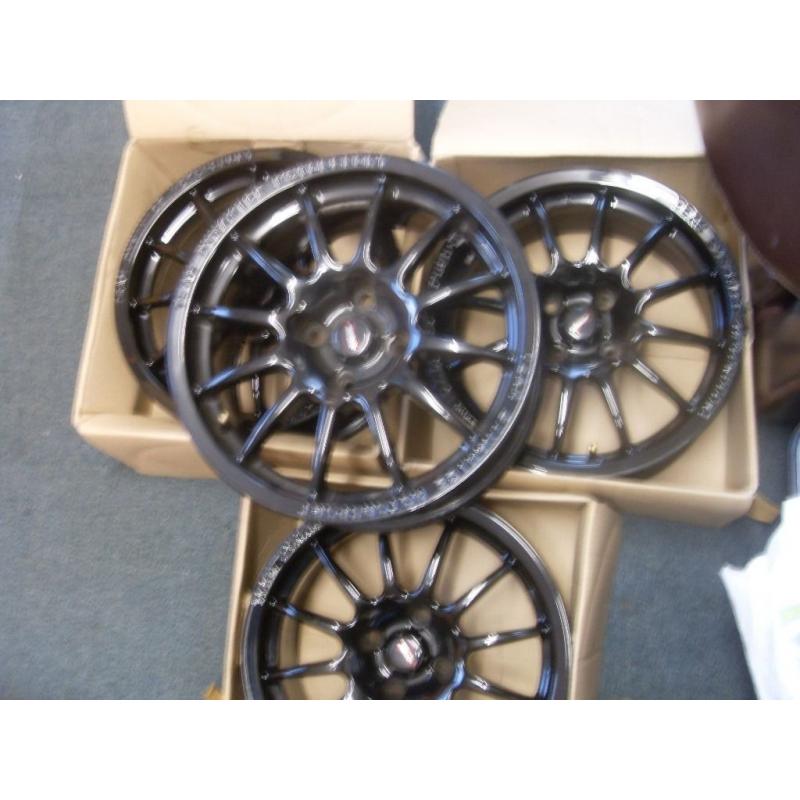 Alloys new black wheels 7x16" 4x108 Ford Citreon Pug