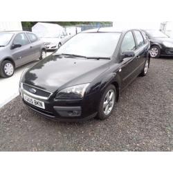 FORD FOCUS ZETEC CLIMATE 1596cc 2005 BLACK 5 DOOR 78,000 MILES MOT: 16/08/17 *EXCELLENT CONDITION *