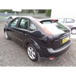 FORD FOCUS ZETEC CLIMATE 1596cc 2005 BLACK 5 DOOR 78,000 MILES MOT: 16/08/17 *EXCELLENT CONDITION *