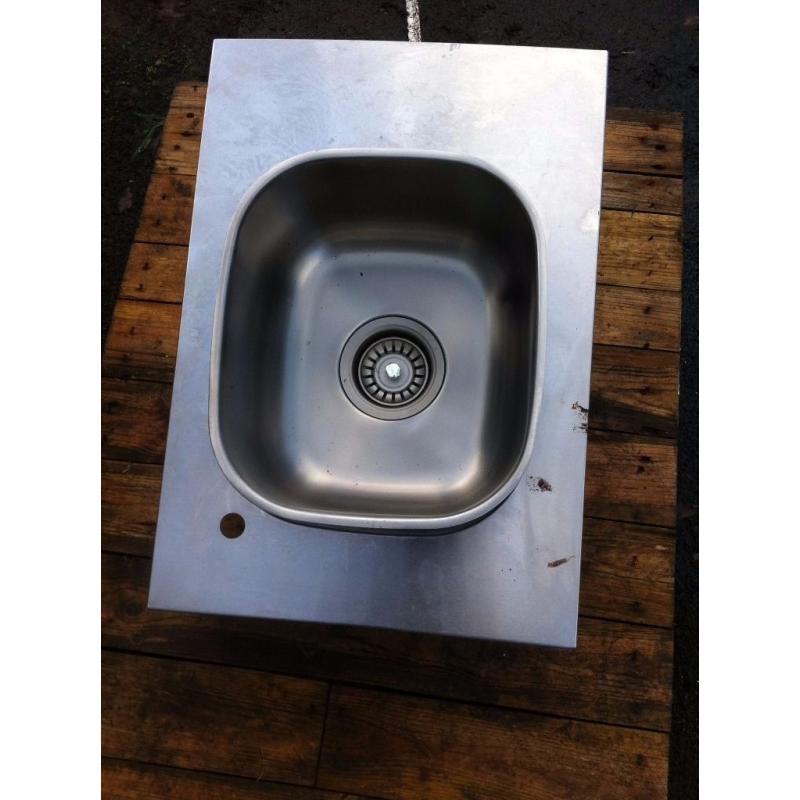 Brand new catering quality stainless steel sink and casing