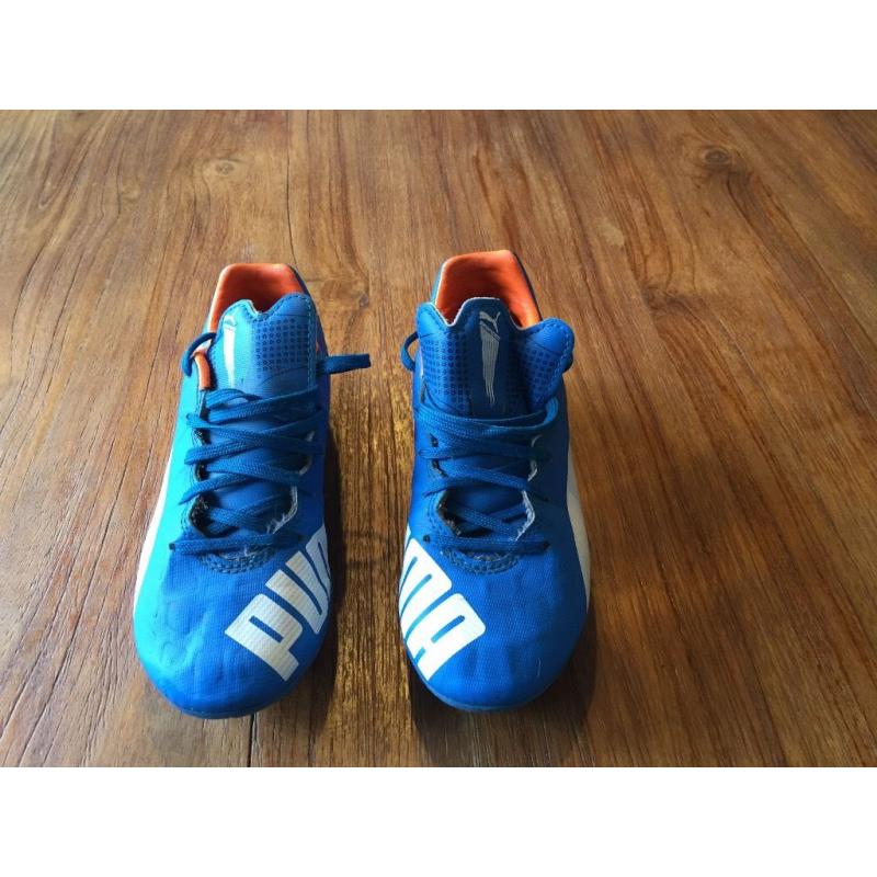 FOOTBALL BOOTS BOYS PUMA EVO SPEED 4 SIZE 13