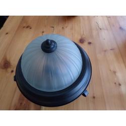 Ceiling Light- Black cast iron - Good Condition