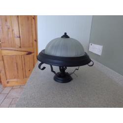 Ceiling Light- Black cast iron - Good Condition