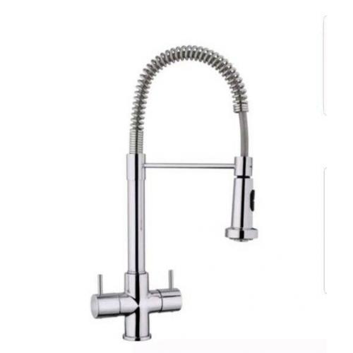 Cooke and Lewis Fiera Chrome Effect Monobloc Spring Neck Kitchen Sink Mixer Tap