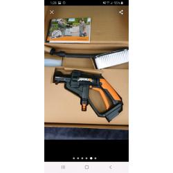 New Worx 20v Hydroshot Pressure Washer 3 extra pieces Soap Dispenser,