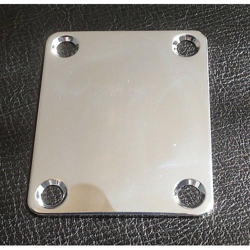 Telecaster/Stratocaster Neck Plate - ABM Bell Brass, Chrome Plated. NEW!