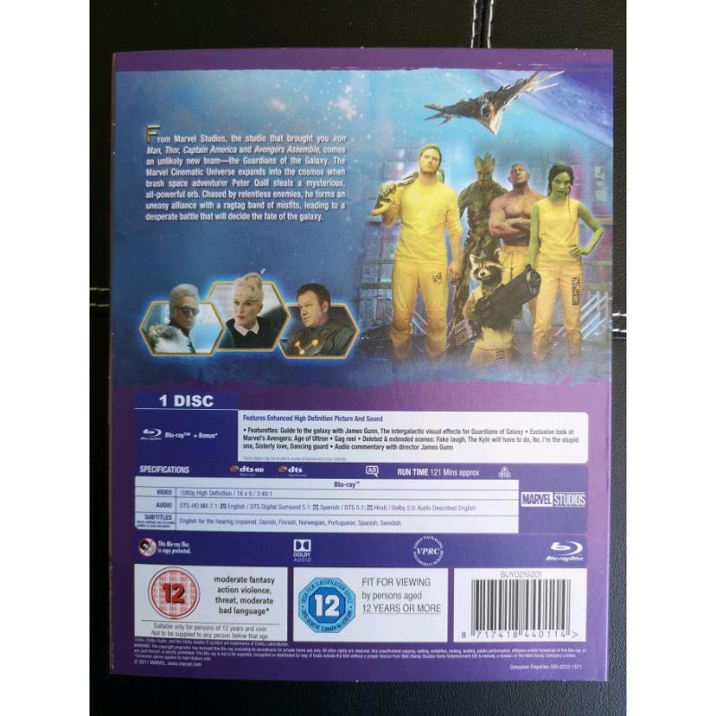 Guardians of the Galaxy blu ray