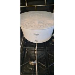 Rechargeable electric brest pump and stereliser