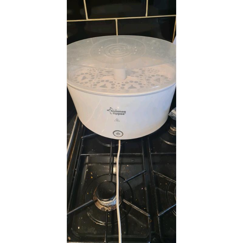 Rechargeable electric brest pump and stereliser